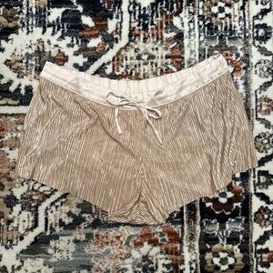 Victoria's Secret Shimmering Gold Sleep Shorts
